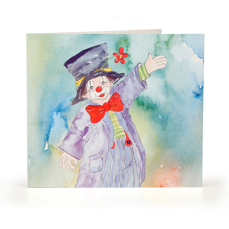 25 x Schulfotomappe / Kindergartenmappe - Clown - 3 tlg. für 13x18 cm mit Fototasche
