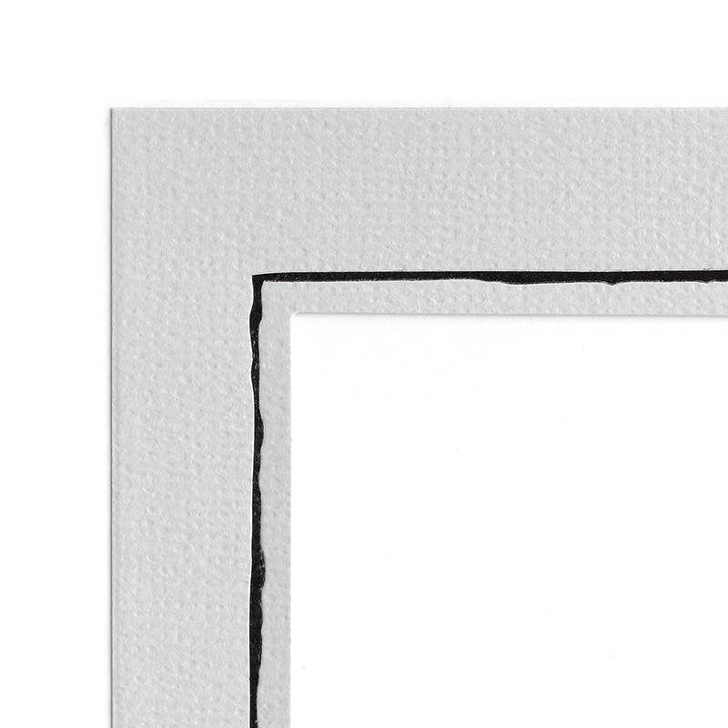 Endlosleporello 100 Teile - 13 x 18 cm - grau / Silberrand geprägt