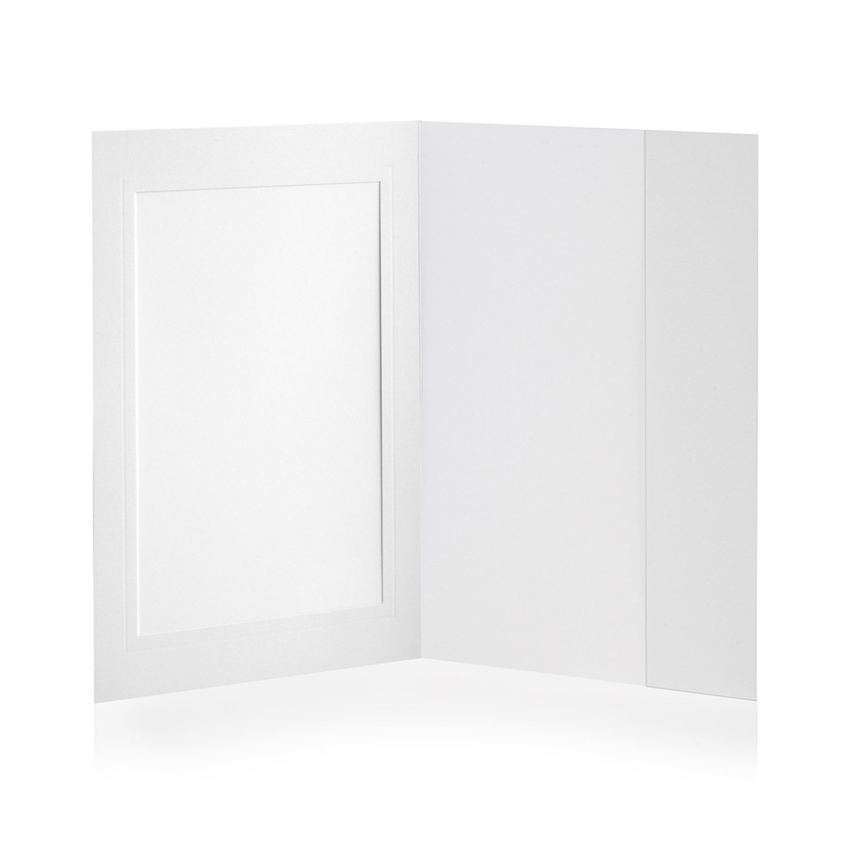 fotomappe-portraitmappe-weiss-13x18-0013LXImscQeoAzC Portraitmappe 13x18 cm mit Tasche - weiß matt - geprägter Rand