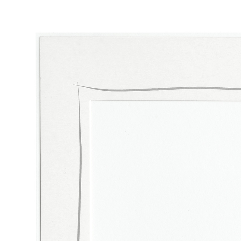 Endlosleporello 100 Teile - Weiß - Tuschestrich - 15x20 cm
