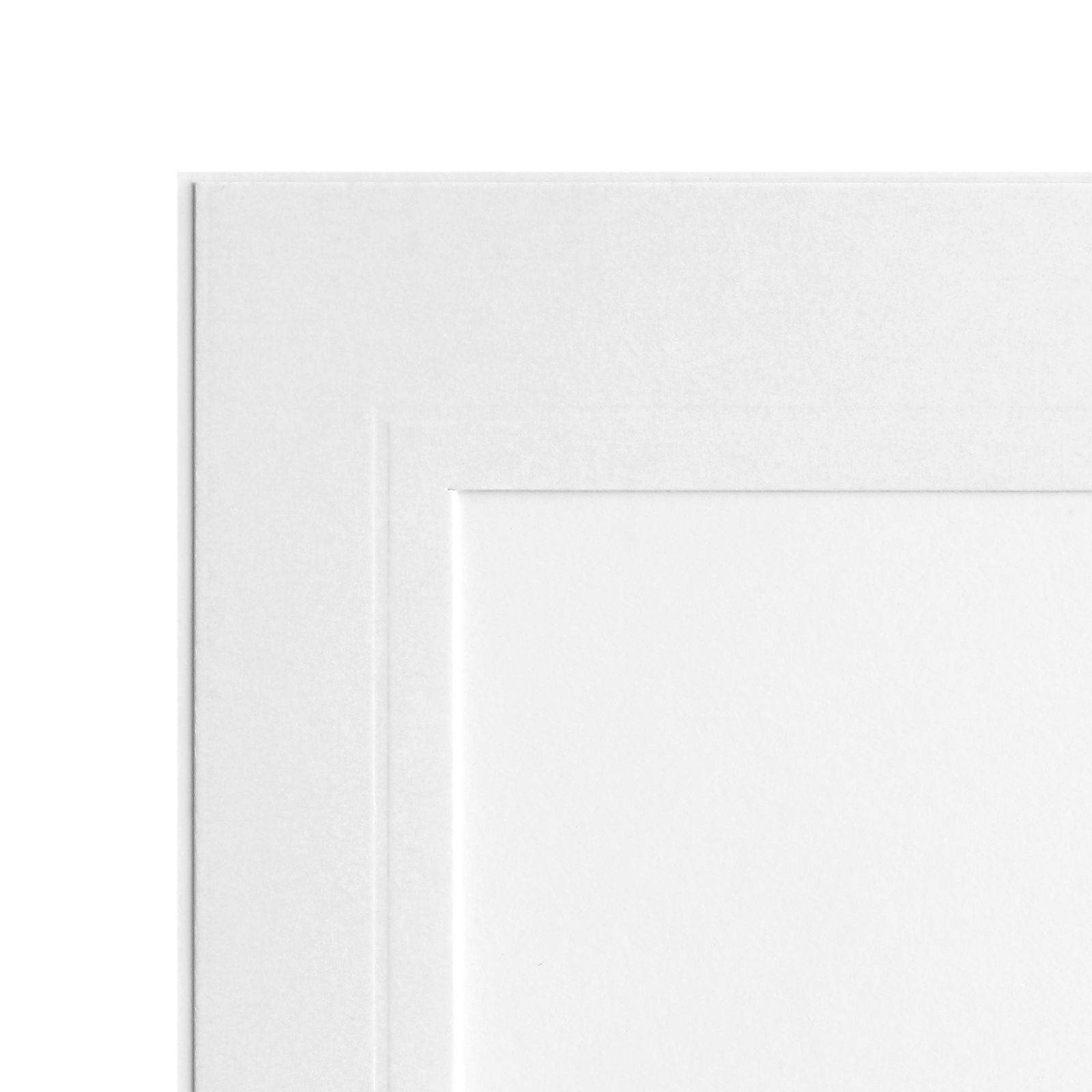 Endlosleporello 25 Teile - 13x18 cm - weiß - geprägter Rand